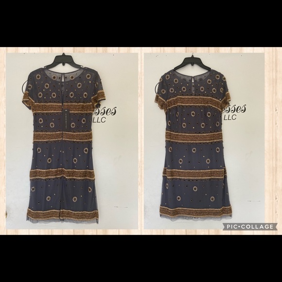 COPY - Aidan Mattox short sleeves sequins cocktail dress - Picture 11 of 11